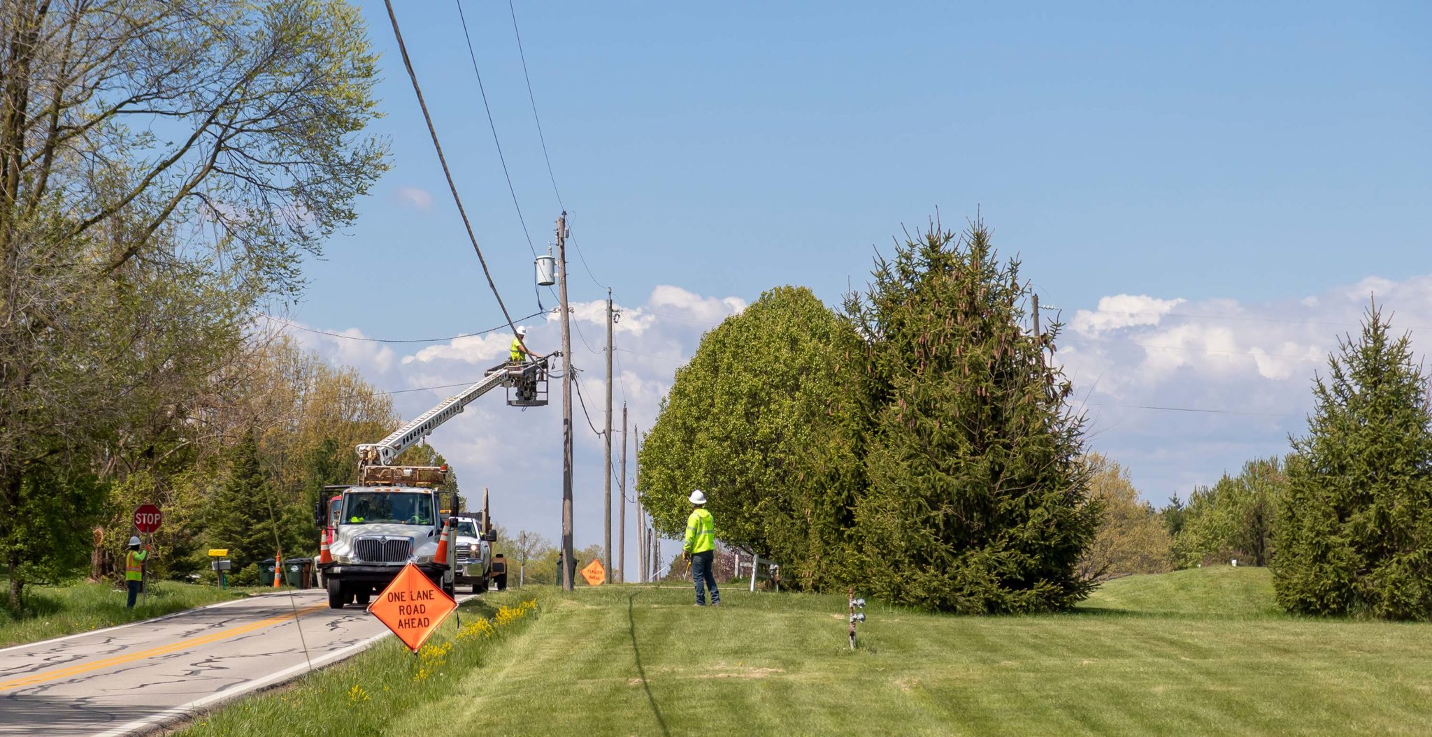 Aerial Cable Construction in Ohio Harris & Heavener
