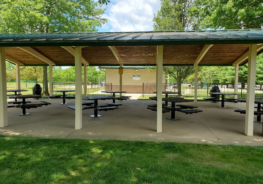 Harris & Heavener donated the building materials for this church's shelter house